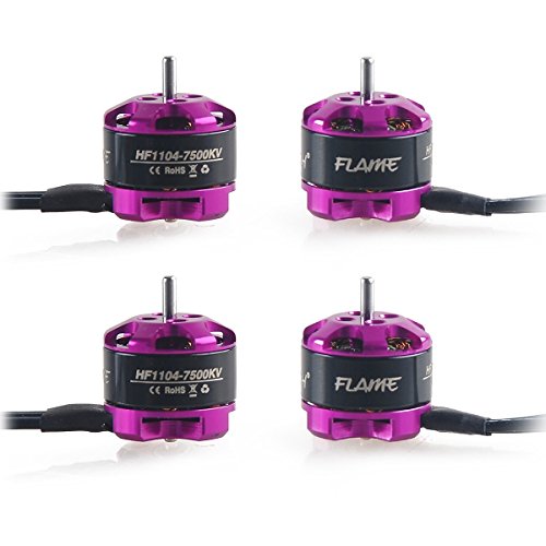 Crazepony 4pcs HGLRC 1104 7500KV Brushless Motors for Eachine Aurora 90 FPV Racing Drone Quadcopter Multirotors