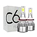 evomosa C6 H11/H9/H8 Led Headlight Bulbs,18W/Bulb 6000K Cool White Bulbs,All-in-One Head-Lamps Conversion Kit,Waterproof(1Pair,Pack of 2)