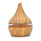 LED Aromatherapy Diffusers, LIN 2020 Air Aroma Essential Oil Diffuser Aroma Aromatherapy Humidifier,for Bedroom Kids Large Room,300ml capacity (Yellow)