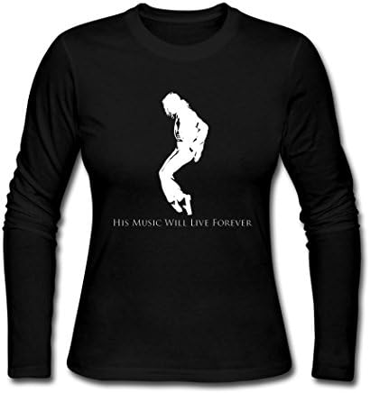 Woman's Autumn Michael Jackson Forever poster Long Sleeved T shirts L