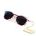 SHADERZ American USA Flag Retro 80's Sunglasses Classic America Patriotic Classic Sunglasses Eyewear