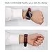 Universal 18mm 20mm 22mm 24mm Width Silicone Watch Band Replacement, Quick Release Rubber Watch Bands for Men & Women (22mm, Black-Red)