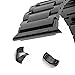 for Apple Watch Band 42mm Stainless Steel, iWatch Replacement Metal Link Bracelet for 42mm Apple Watch Series 3 2 1 with Double Button Butterfly Folding Clasp (Black)