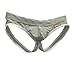 ANUN Men's Mesh Jockstrap Supporter G-Thong (Large, Grey)