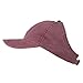 Ladies Washed Cotton Ponytail Cap - Maroon
