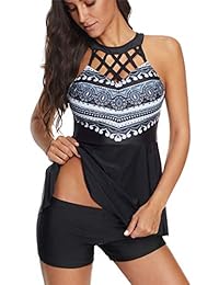 Slivery Color Tallas grandes para dama Traje de baño Tankini Traje de baño Trajes de baño Trajes de baño