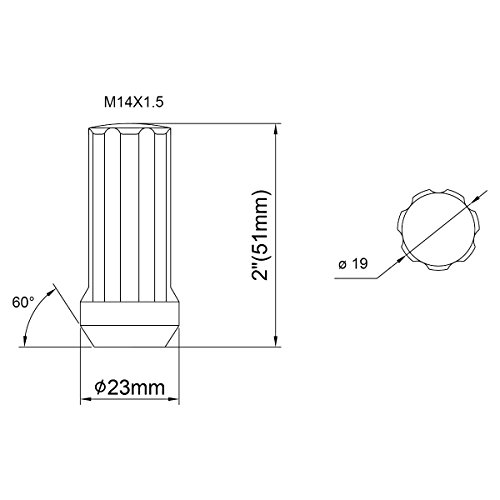 1 Dynofit+14mmx1+5+M14x1+5+Extended+Aftermarket