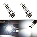 morefulls H3 LED Fog Lights Bulbs Lamp 6000k 1600 Lumens White With Projector Bright Fog Lights Bulb LED Bulb(Set of 2)