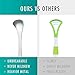 Tongue Scraper, Tongue Cleaner Stainless Steel Rustproof Tongue Brush Effective Reusable Lifetime Scraper for Plaque and Bacteria Removal, Fresh Breath,with a Stainless Steel Box （1 Pcs)