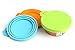 Comtim Pet Food Can Cover Silicone Can Lids for Dog and Cat Food(Universal Size,One fit 3 Standard Size Food Cans),Multi-Colored