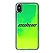 MARBLEFY Personalized Neon Green Yellow Liquid Sand case for iPhone Xs/Xr/Max/8/7/6/Plus Protective Glow in the Dark Waterfall Retro 90s sturdy hard case