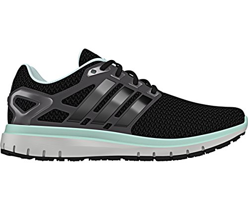 adidas Performance Women's Energy Cloud Wtc W Running Shoe, Utility Black Black/Ice Green Fabric, 9 M US
