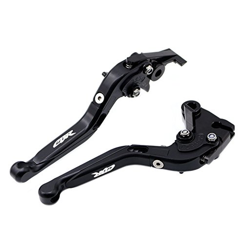 Black Folding Extendable Brake Clutch Levers For Honda CBR600RR 2007-2016 - Thumbnail 4