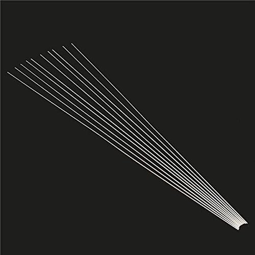 EsportsMJJ 10pcs 2.4mm x 450mm Aluminium Low Temperature Welding Brazing Rods Aluminium Welding Wire, silver, 450 mm/17.7" - Image 5