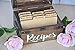 Recipe Cards - Wooden Recipe Cards - Recipe Card Dividers - Wood Recipe Cards - Recipe Box Dividers - Recipe Dividers - Rustic Kitchen