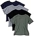 Hanes Men's ComfortSoft Tagless Dyed T-Shirts, Assorted Colors, Pack of 4 - X-Large