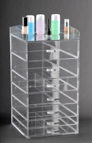Makeup Organizer With 7 Removable Drawers 50 8cm Tall Clear