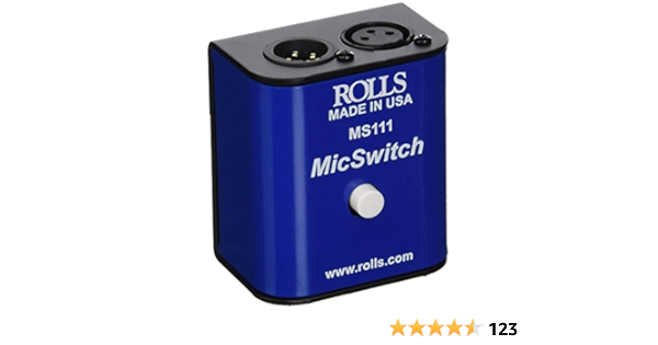 Amazon Com Rolls Mic Switch On Off Ms111 Musical Instruments