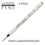 6 Pack - Schmidt 6040 FineLiner Fiber Tip Metal Refill - Blue Ink