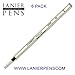 6 Pack - Schmidt 6040 FineLiner Fiber Tip Metal Refill - Blue Ink