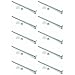SNUG Fasteners (SNG291) Ten (10) 1/4-20 x 6 Long Carriage Bolts Set w/Nuts & Washers, Count