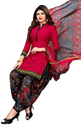 Saawan Enterprise Synthetic Dress Material (FRENCH CREPE SUIT-1185_Multi-Colour_Free Size)