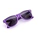 SCLM Wayfarer 80's Style Sunglasses 10 Bulk Pack Lot Neon Color Party Glasses (Purple 10 Pack)