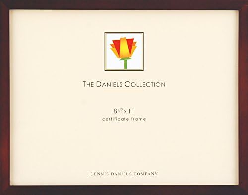 Dennis Daniels Gallery Woods Certificate Frame, 8.5 x 11 Inches, Walnut Finish