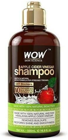 WOW Apple Cider Vinegar Shampoo - For Oily Hair - Anti Dandruff - 16.9 fl oz