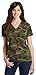 Port & Company LPC54VC Ladies V-Neck Camo Tee - Military Camo - XL