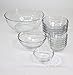 [Premium] 12 Piece Premium Glass Mixing Bowl Set Stackable Mise En Place Glass Prep Dish Set Borosilicate Glass Bowl Set