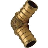 Pex Elbow Crimp Fittings 10 Pcs/Brass / 1/2" x 1/2"