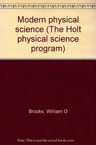 Modern physical science (The Holt physical scie... 0030528704 Book Cover