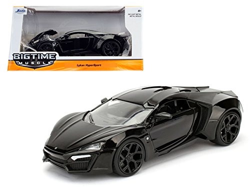 Lykan Hypersport Glossy Black 1/24 Model Cars by Jada