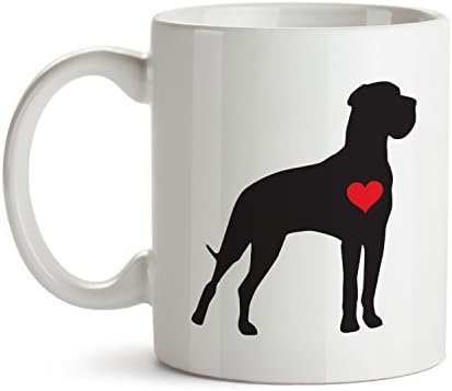 Hug Your Boxer Dog Lover Coffee Red Heart Mug - Best Funny and Inspirational Decoration Gifts for Boxer Doggie Owners - 11 oz ounce Ceramic Tea Cup - Ultimate Best Joke Fun Sarcasm Travel
