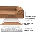 Furhaven Pet Dog Bed | Orthopedic Quilted Traditional Sofa-Style Living Room Couch Pet Bed w/ Removable Cover for Dogs & Cats, Toasted Brown, Jumbothumb 3