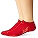 adidas Men's Climacool X II No Show Socks (2-Pair), Scarlet/Solar Red/Collegiate Burgundy/Black, 6-12