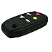 2Pcs Coolbestda Silicone Flip Key Fob Skin Cover Case Protector Keyless Jacket Remote Holder for VOLVO S60 S80 V70 XC70 XC90 LQNP2T-APU Black Blue