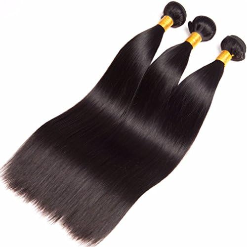 Yueruina Virgin Brazilian Human Hair Bundles Extension 3pcs Lot Brazilian Straight Human Hair Weaves (14 16 18)