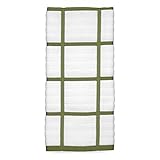 All-Clad Textiles 100-Percent Combed Terry Loop Cotton Kitchen Towel, Oversized, Highly Absorbent and Anti-Microbial, 17-inch by 30-inch, Checked, Sage Green