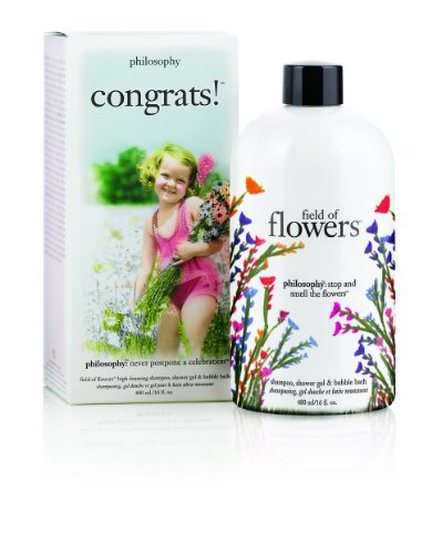 Philosophy Congrats Field of Flowers Shampoo Shower Gel Bubble Bath 16 Oz