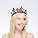 DcZeRong Adult Men Women Queen King Crowns Metal Crystal King Queen Birthday Prom Full Tiara Crowns Cake Topper