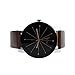 Sandistore 1PC Men Quartz Dial Clock Leather Wrist Watch Round Case (Coffee)