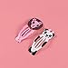 Frcolor 30Pcs Animal Pattern Print Hair Clips Kids Cartoon Design Barrettes Girls Metal Snap Hairpin