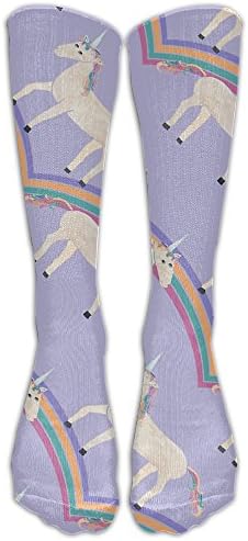 Unicorned Women's Novelty Soft Cotton Tube Knee High Socks, Calf Socks
