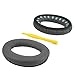 Geekria QuickFit Replacement Ear Pads for Bose SoundTrue Around-Ear II, QC35, QC25, QC2, QC15, AE2, AE2i, AE2w Headphones Ear Cushions (Dark Grey)