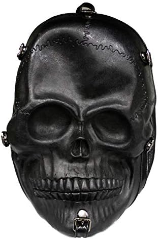 Foxingham (TM) Punk Black Skull Bag Backpack for College School Adventure Bikers Perfect Gift for Best Friend Halloween X9V