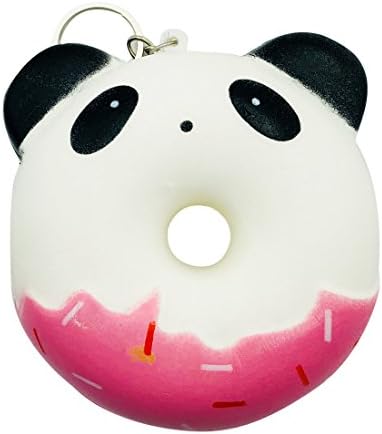 Donut Panda Squishy Squshies Slow Rising Toy,Jumbo kids Toys Keychain
