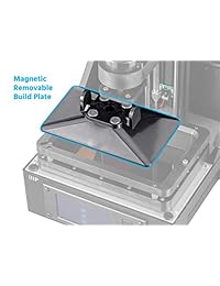 Monoprice MP Mini SLA LCD Impresora 3D de resina de alta resolución (118 x 65 x 110 mm) Área de construcción, nivelación automática, interfaz de usuario de Wi-Fi, pantalla de curado LCD de 2K