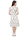 Allegra K Women's 1950s Sleeveless Cherry Print Midi Flare Vintage Dress L White